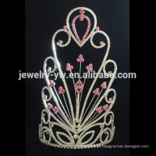 Coroa da flor do rhinestone do costume da jóia elegante para a venda